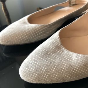 Donna Carolina sling ballerina polka dot flat